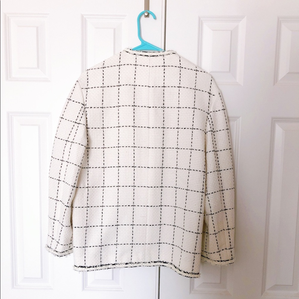 Check Tweed Jacket White - Picture 2 of 3